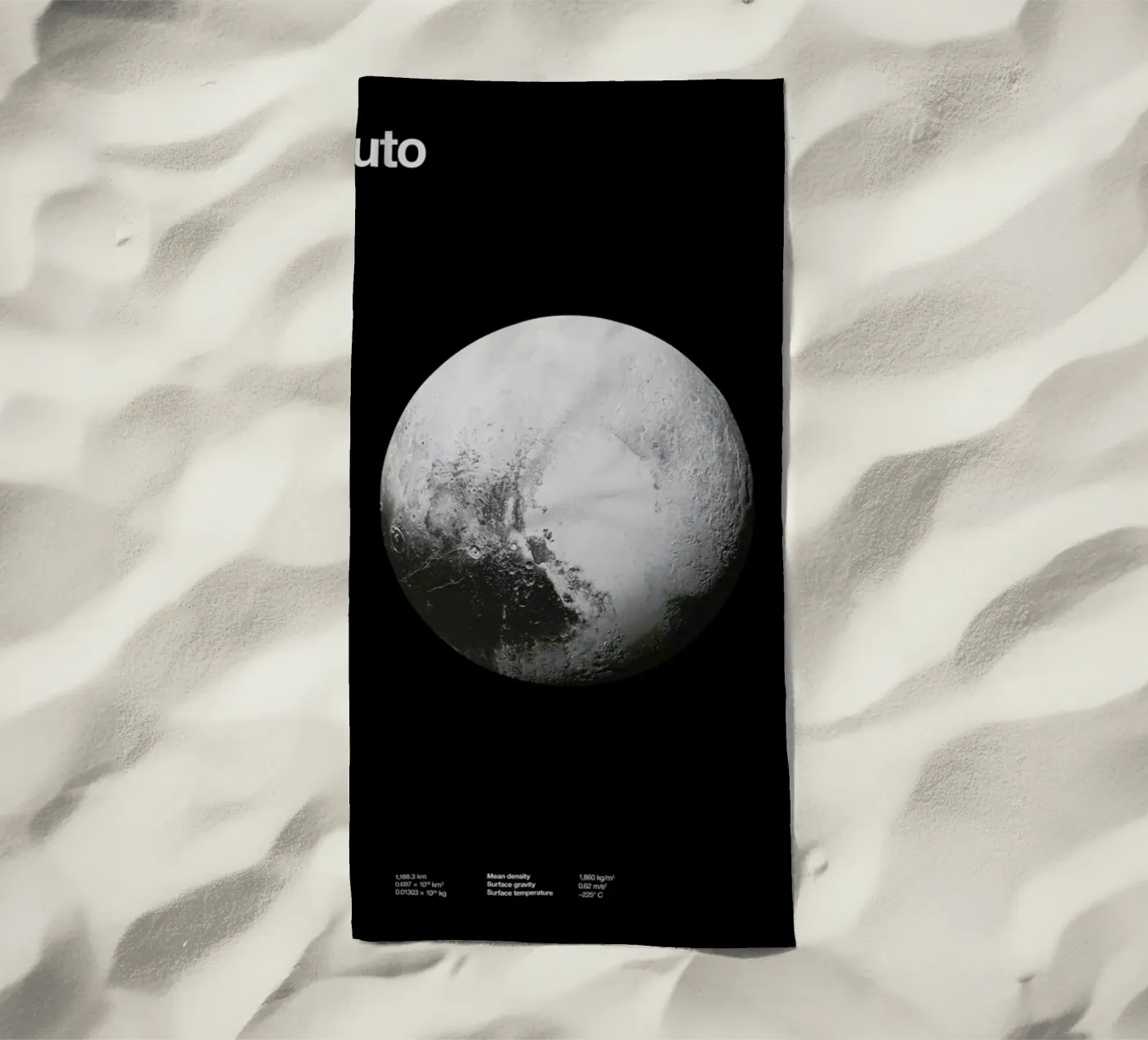 Pluto beach towel by Florent Bodart