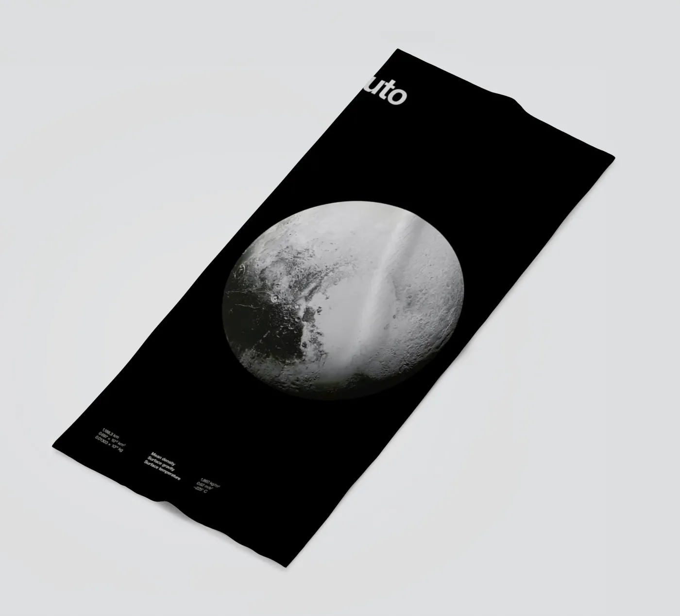 Pluto beach towel by Florent Bodart