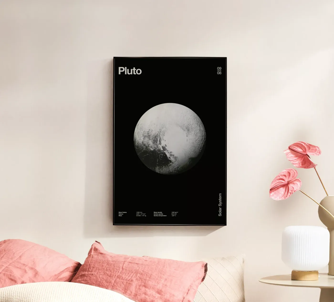Pluto acryl van Florent Bodart