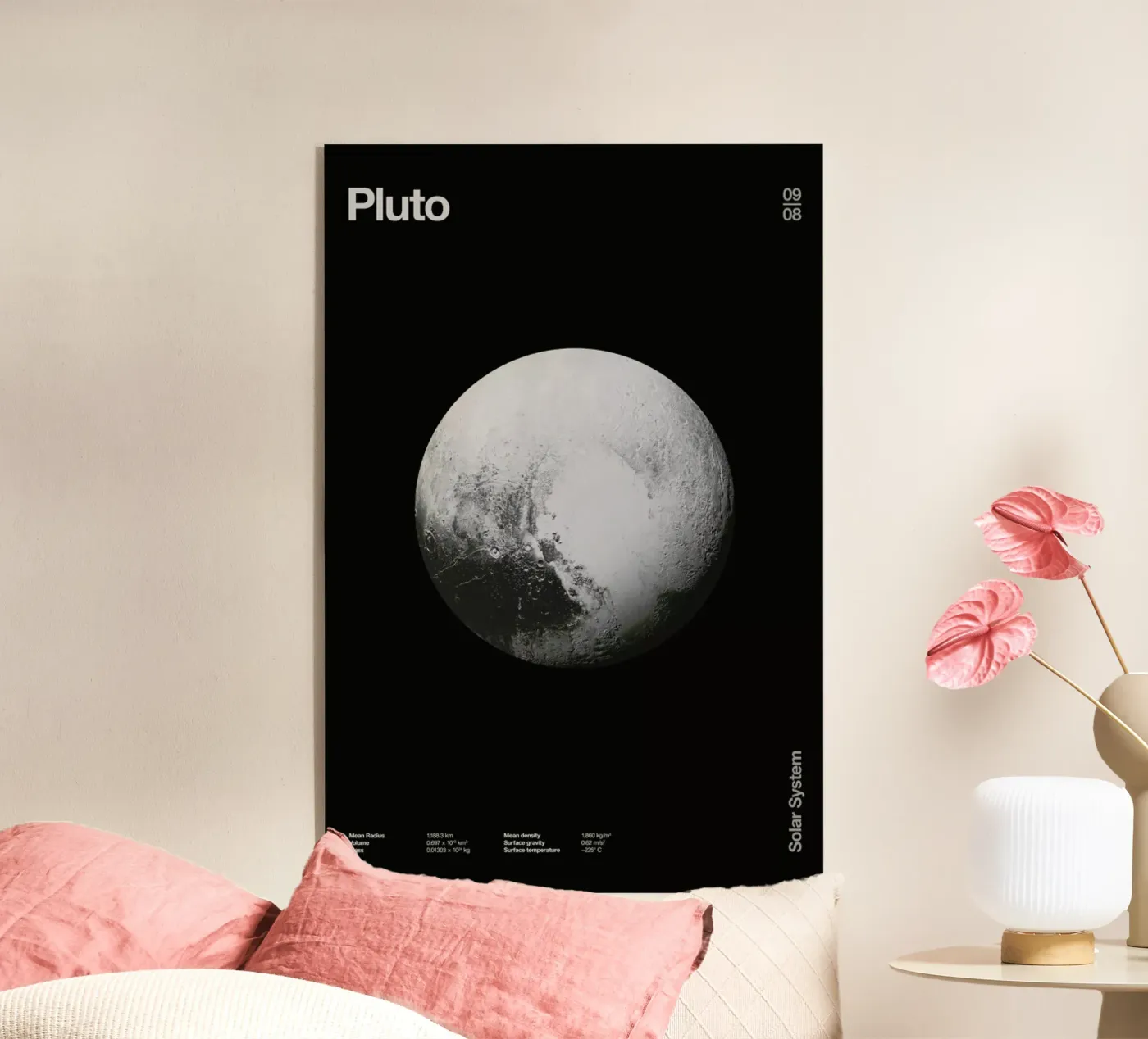 Pluto acryl van Florent Bodart