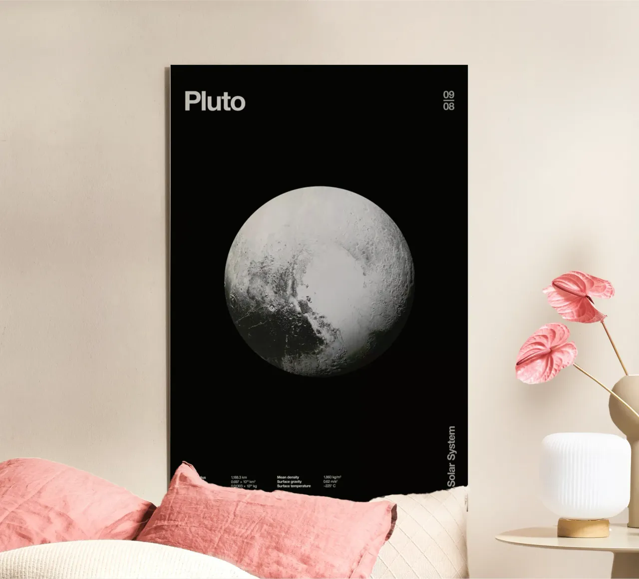 Pluto alluminio dibond da Florent Bodart