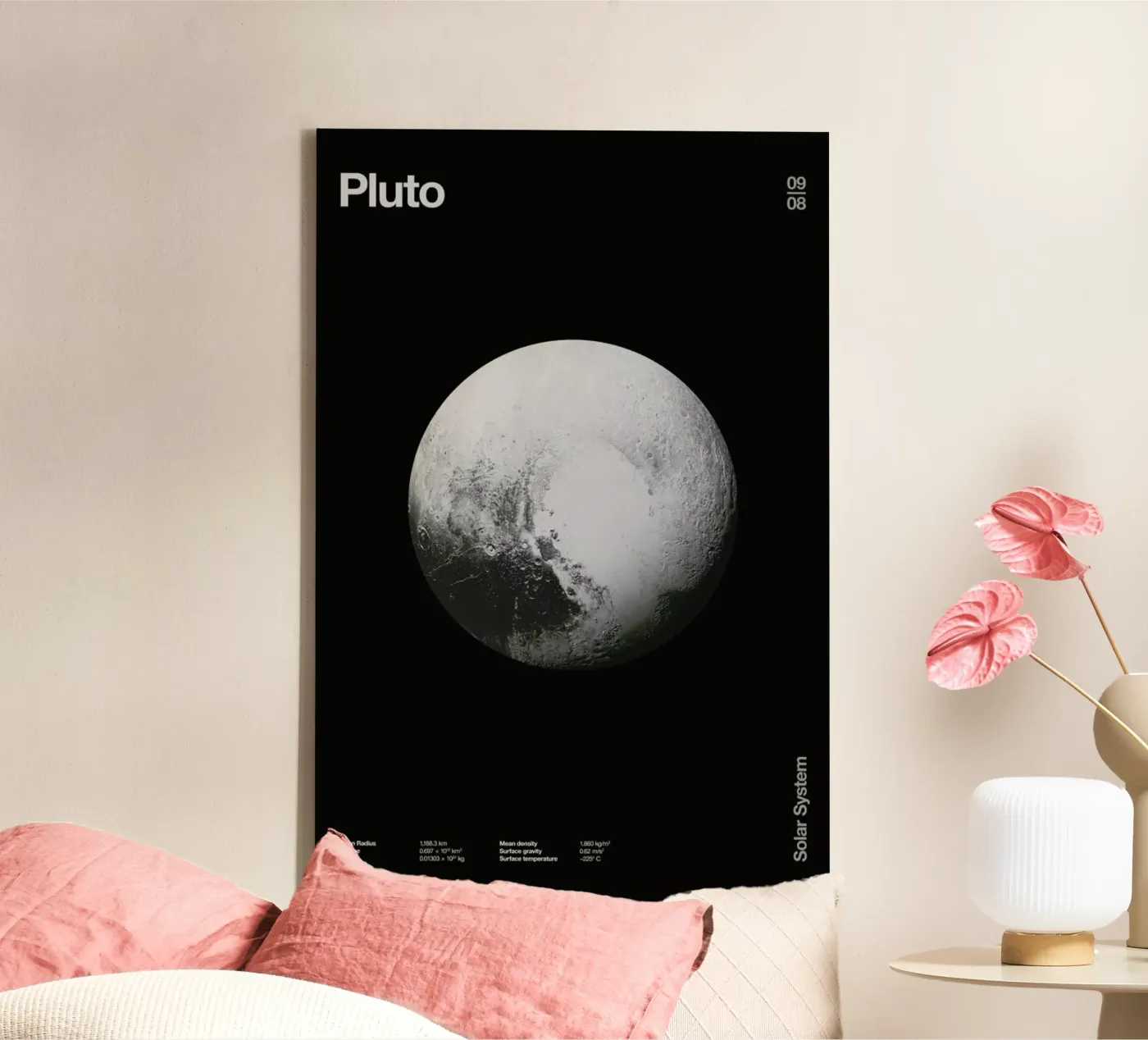 Pluto Leinwand von Florent Bodart