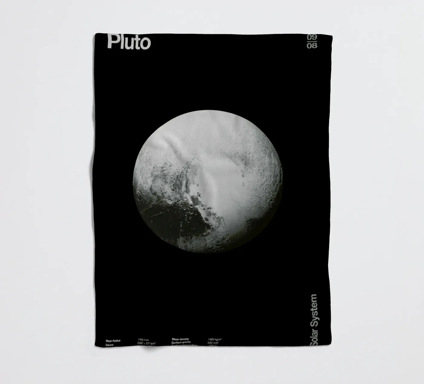 Pluto Fleecedecke von Florent Bodart