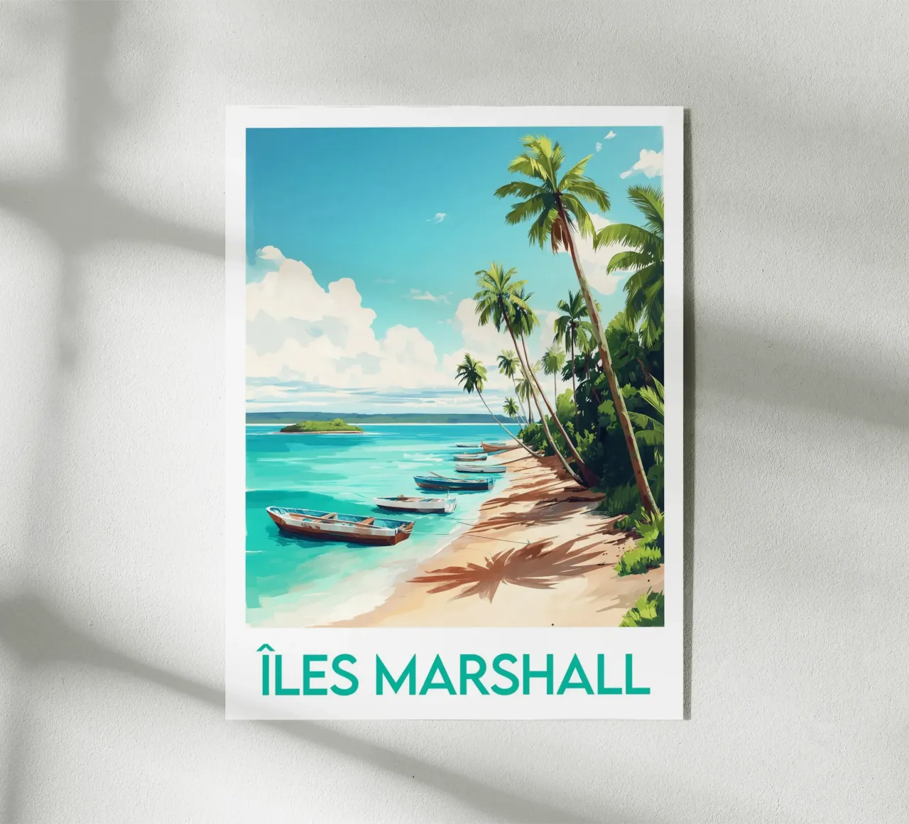 Poster delle Isole Marshall plexiglass da Frame the World