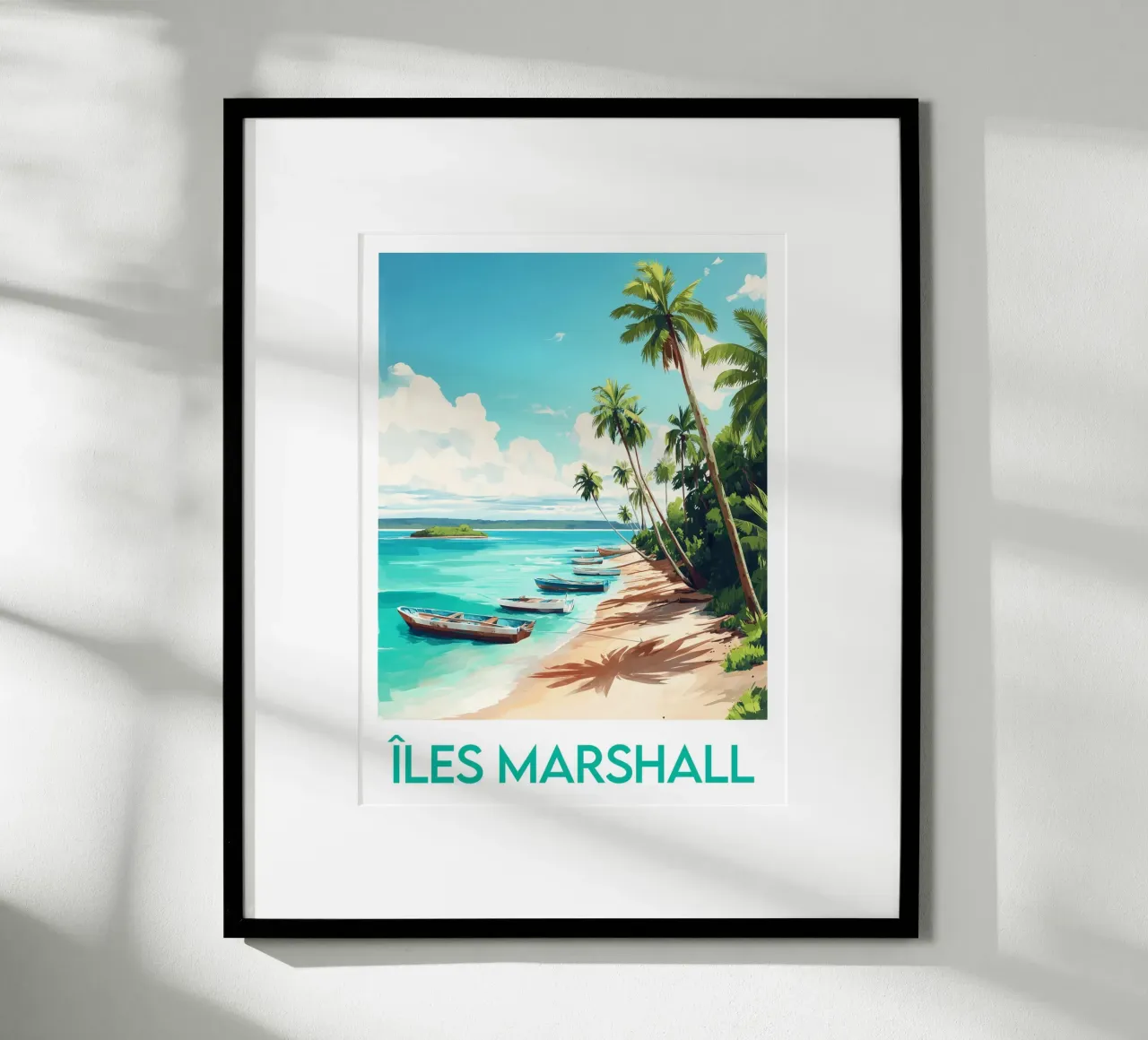 Marshall Islands poster Poster von Frame the World