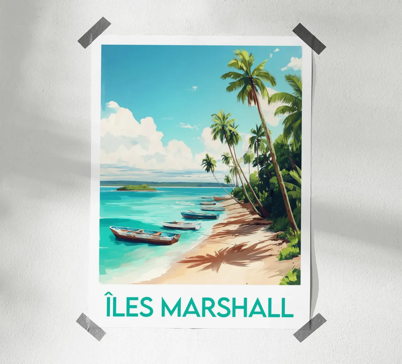Marshall Islands poster Poster von Frame the World