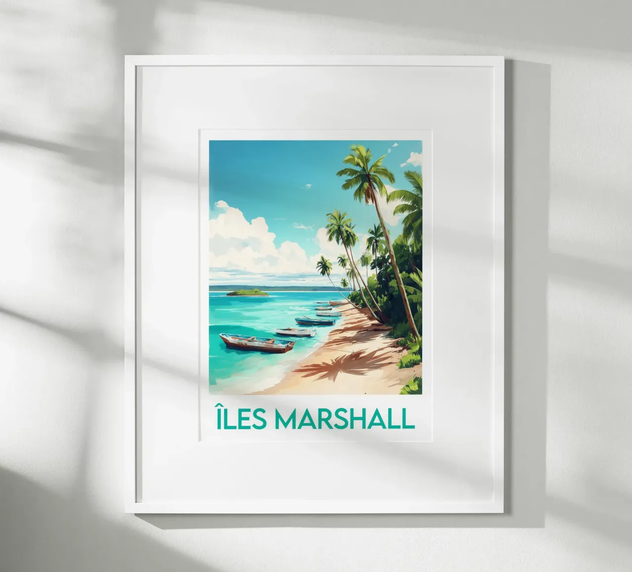 Marshall Islands poster Poster von Frame the World