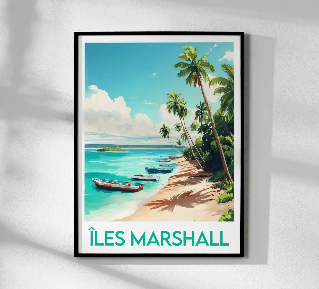 Marshall Islands poster Poster von Frame the World