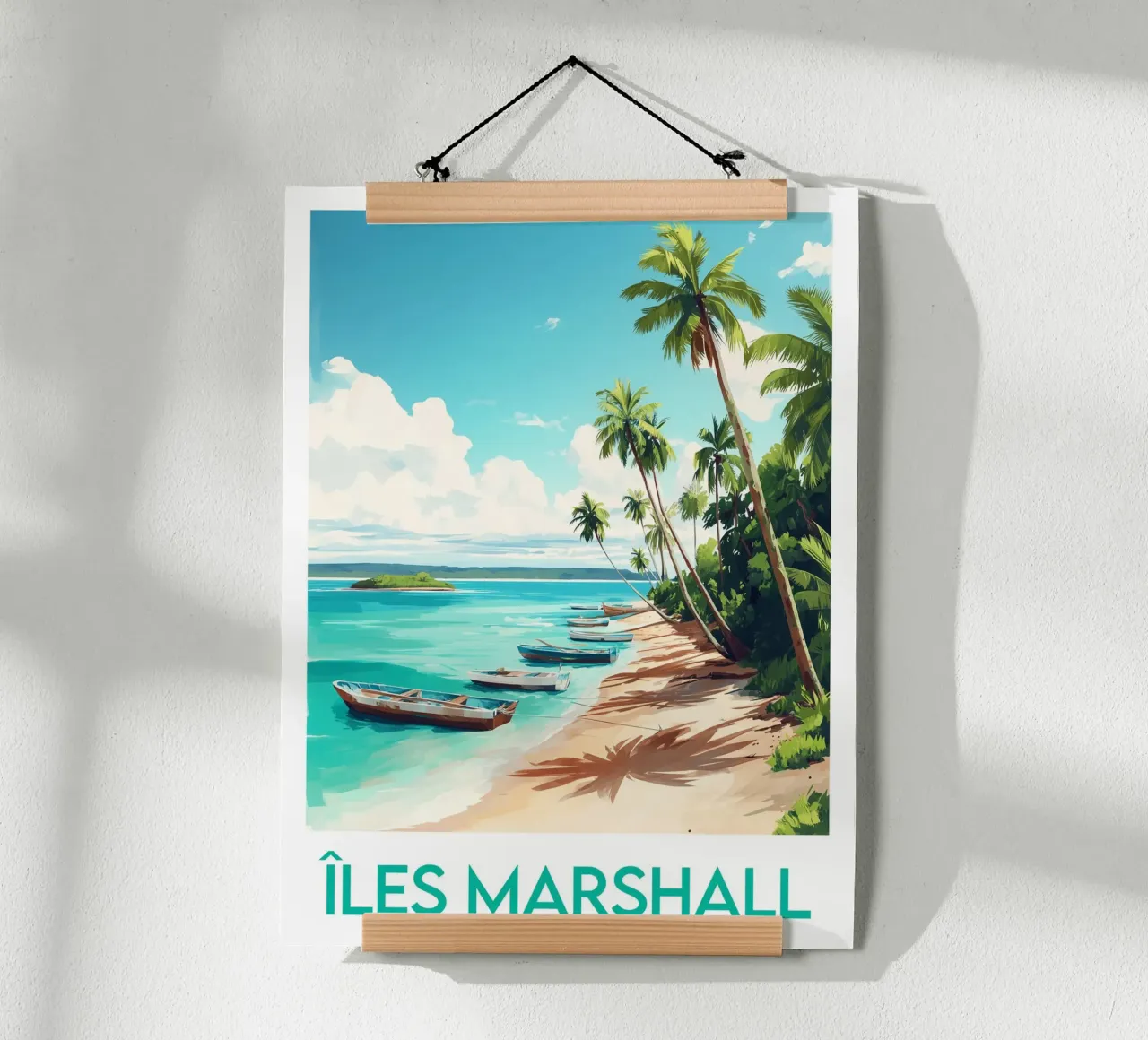 Marshall Islands poster Poster von Frame the World