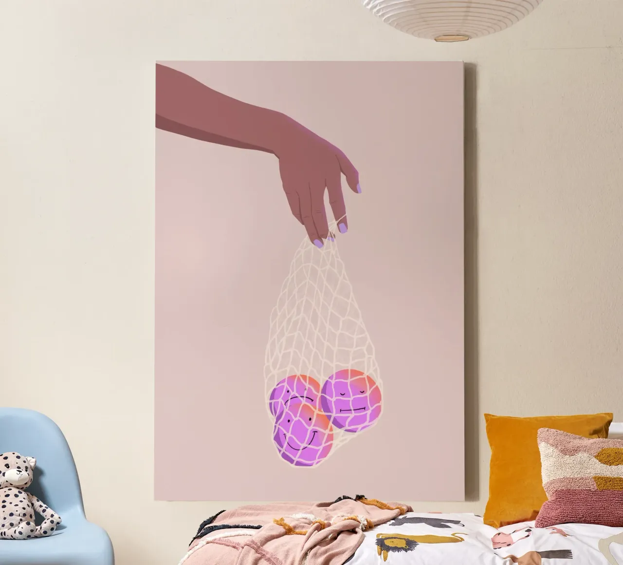 All Feelings are okay canvas met Baklijst van Vronika Illustration & Artwork
