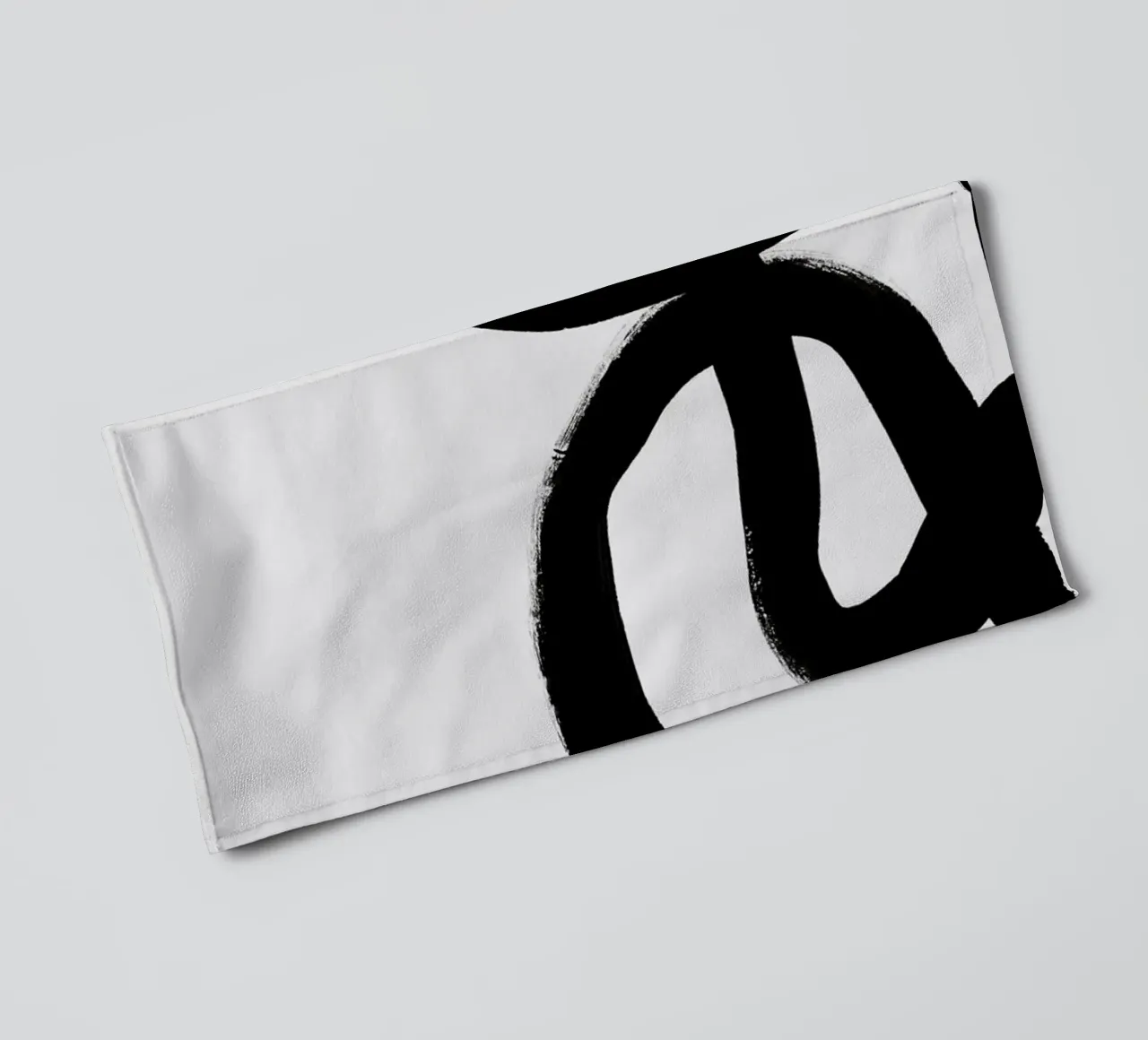 Black Flow No 01 asciugamano da bagno da treechild