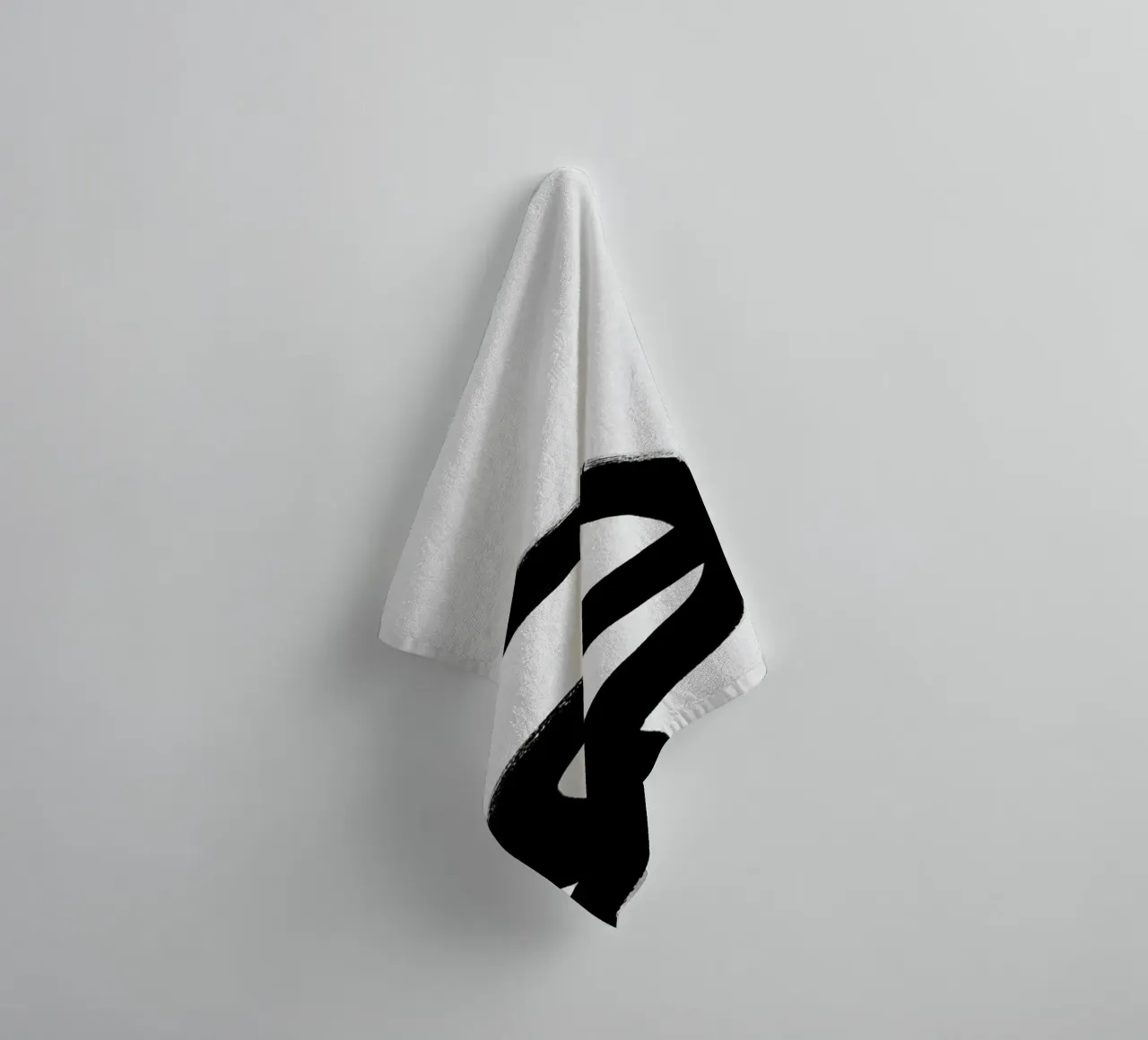 Black Flow No 01 asciugamano da bagno da treechild