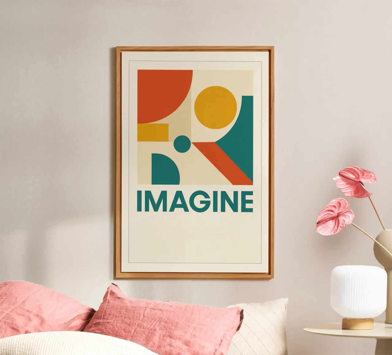 Imagine - Bauhausstil alluminio dibond da Studio M