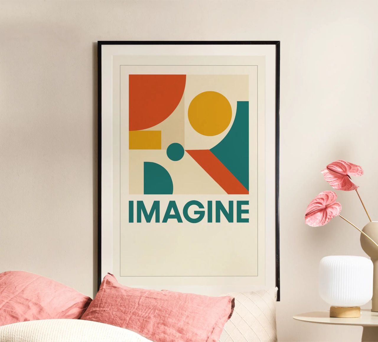 Imagine - Bauhausstil Poster von Studio M