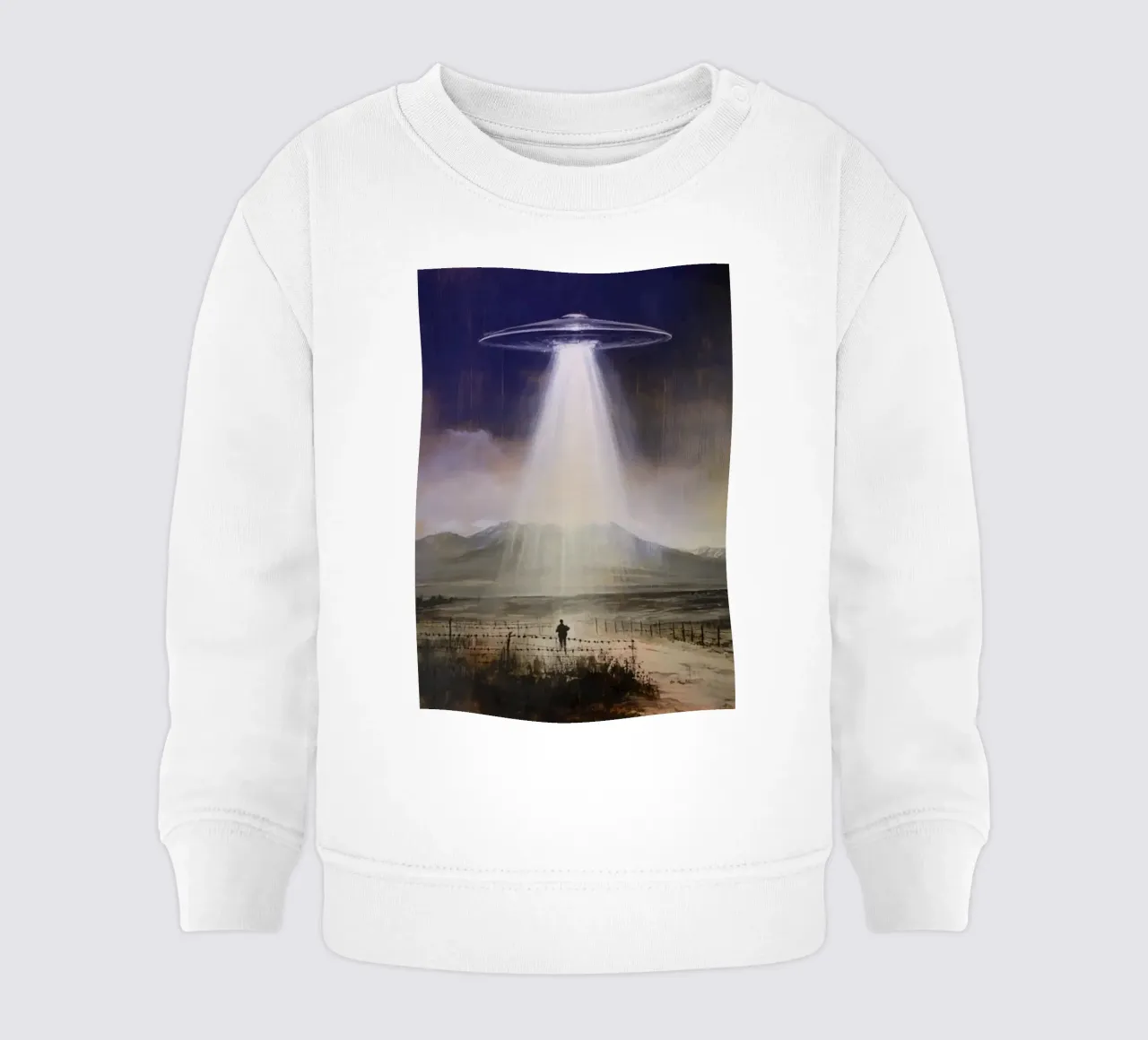 Misteriosa arte aliena UFO felpa neonato da kembangross