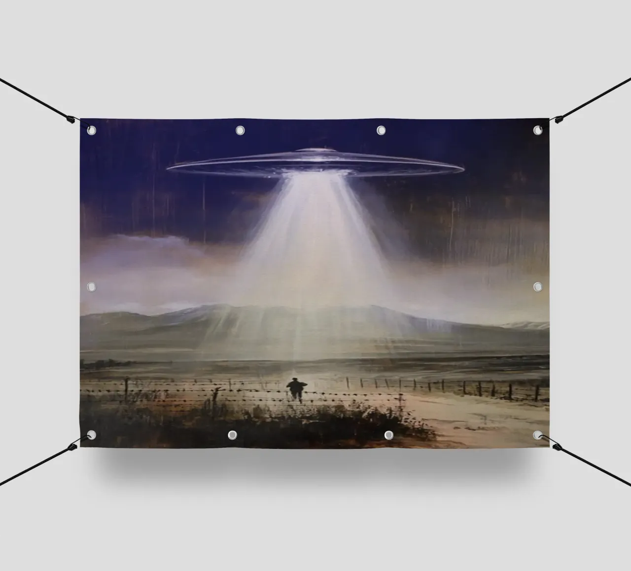 Mysteriöse UFO-Alien-Kunst PVC Plane von kembangross
