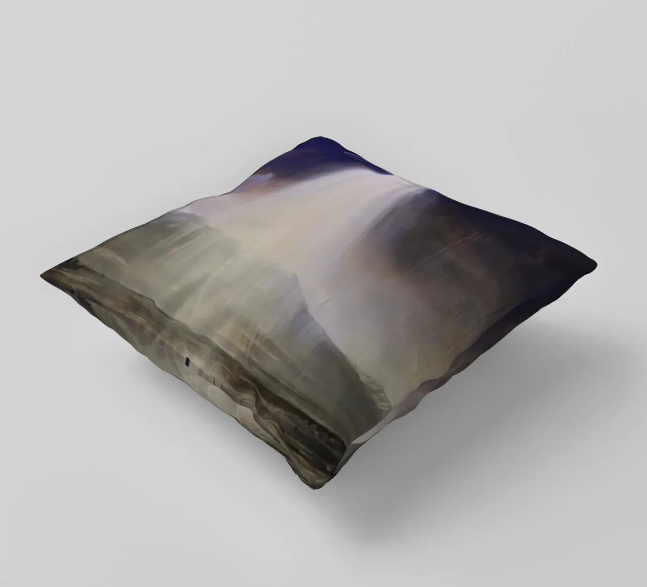Mysterious UFO Alien Art decorative cushion by kembangross