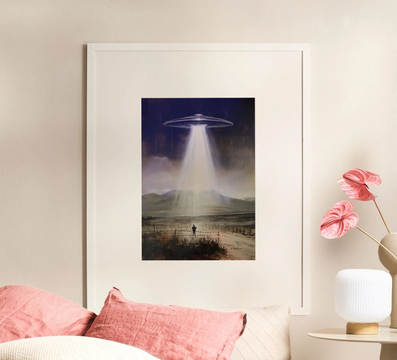 Mystérieux OVNI Alien Art poster de kembangross