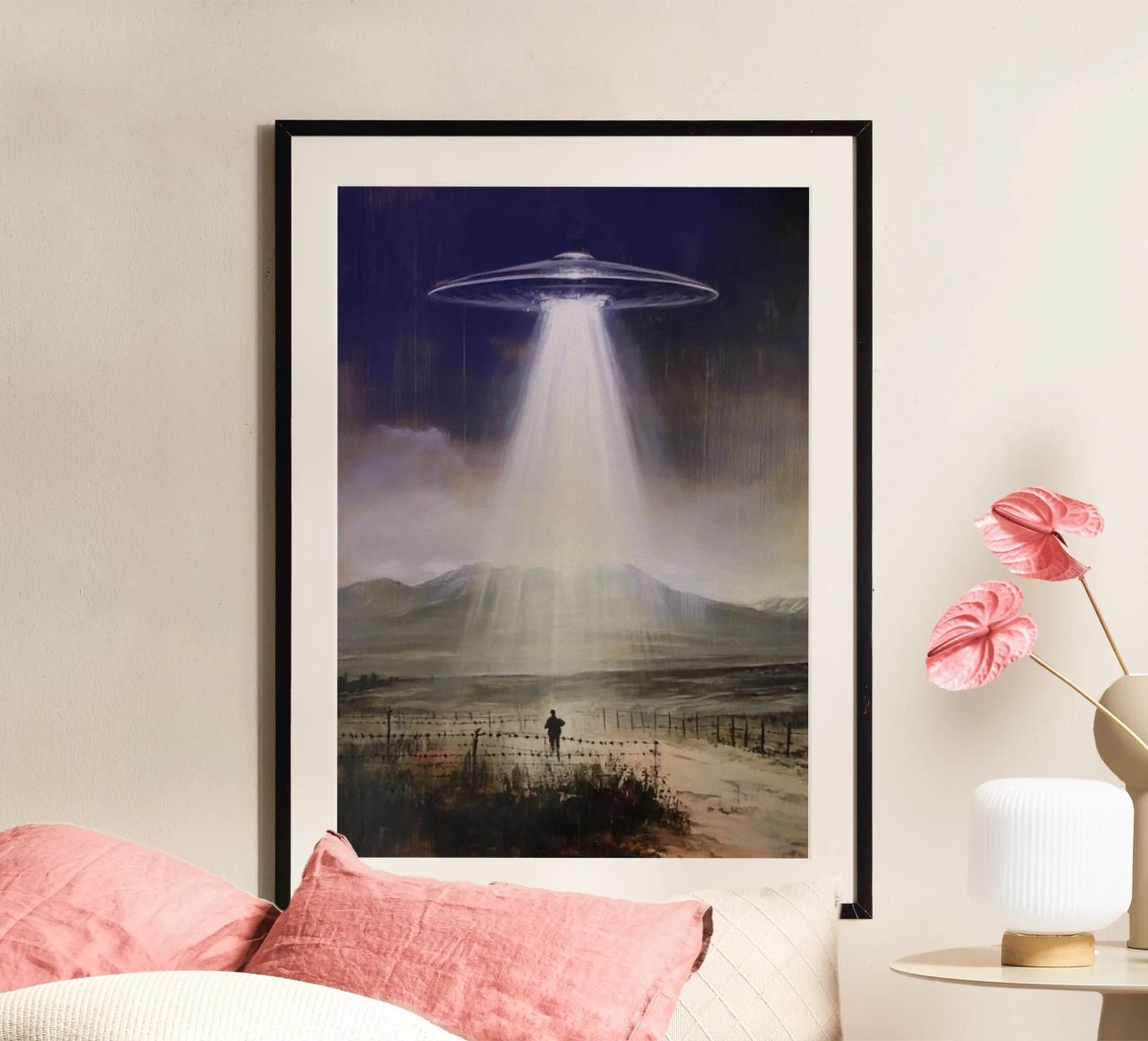 Mystérieux OVNI Alien Art poster de kembangross