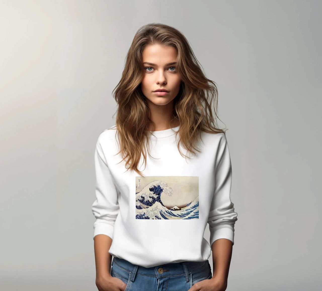 Hokusai - The Great Wave off Kanagawa felpa da ARTOTHEK