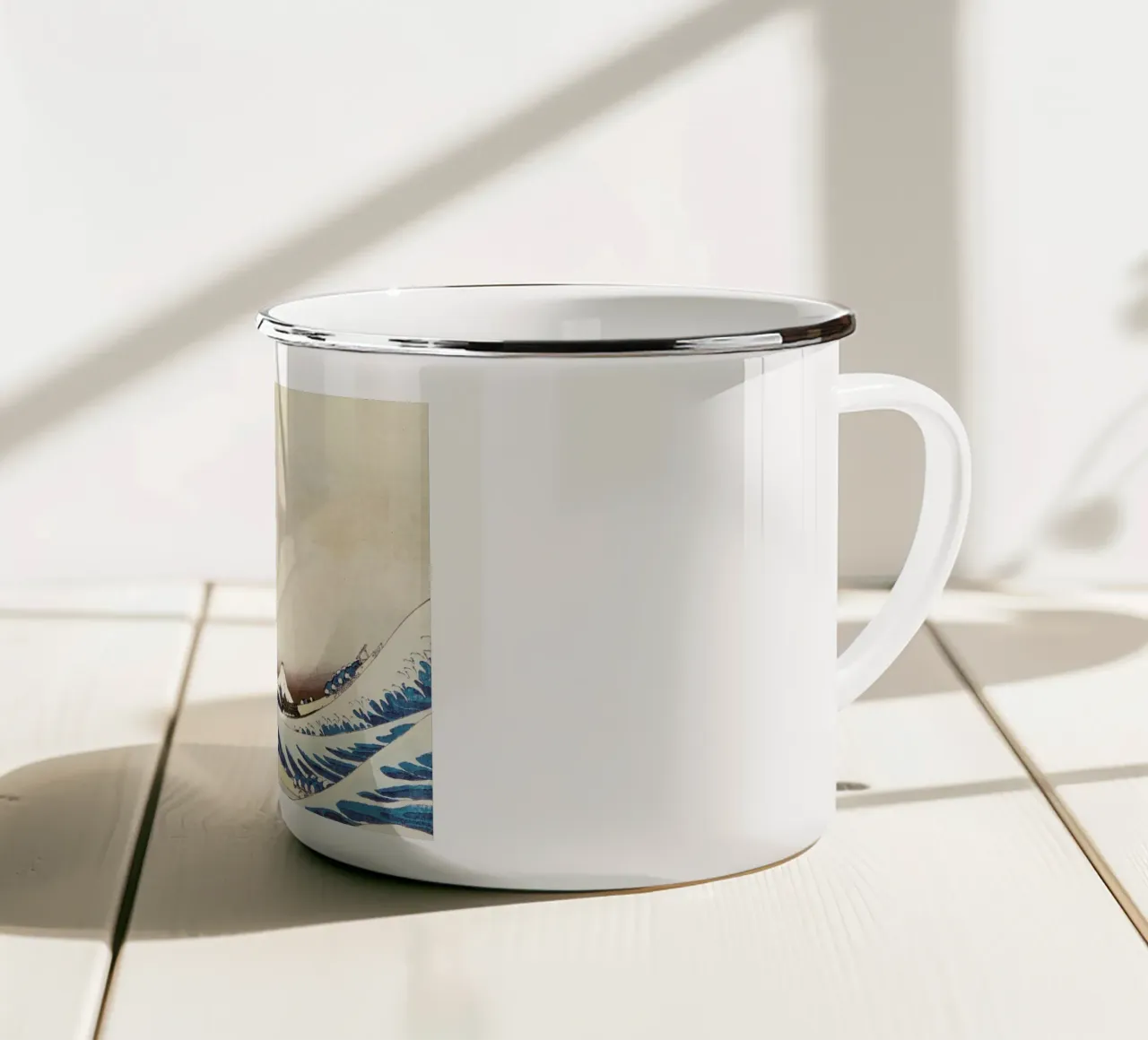 Hokusai - The Great Wave off Kanagawa tazza in smalto da ARTOTHEK