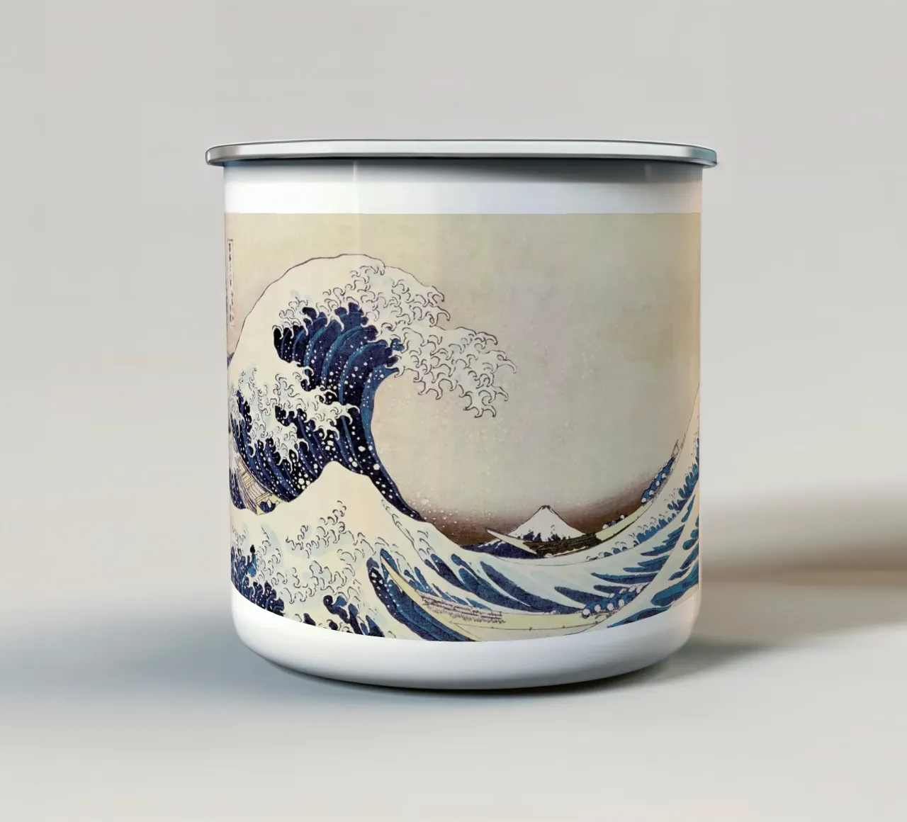 Hokusai - The Great Wave off Kanagawa tazza in smalto da ARTOTHEK