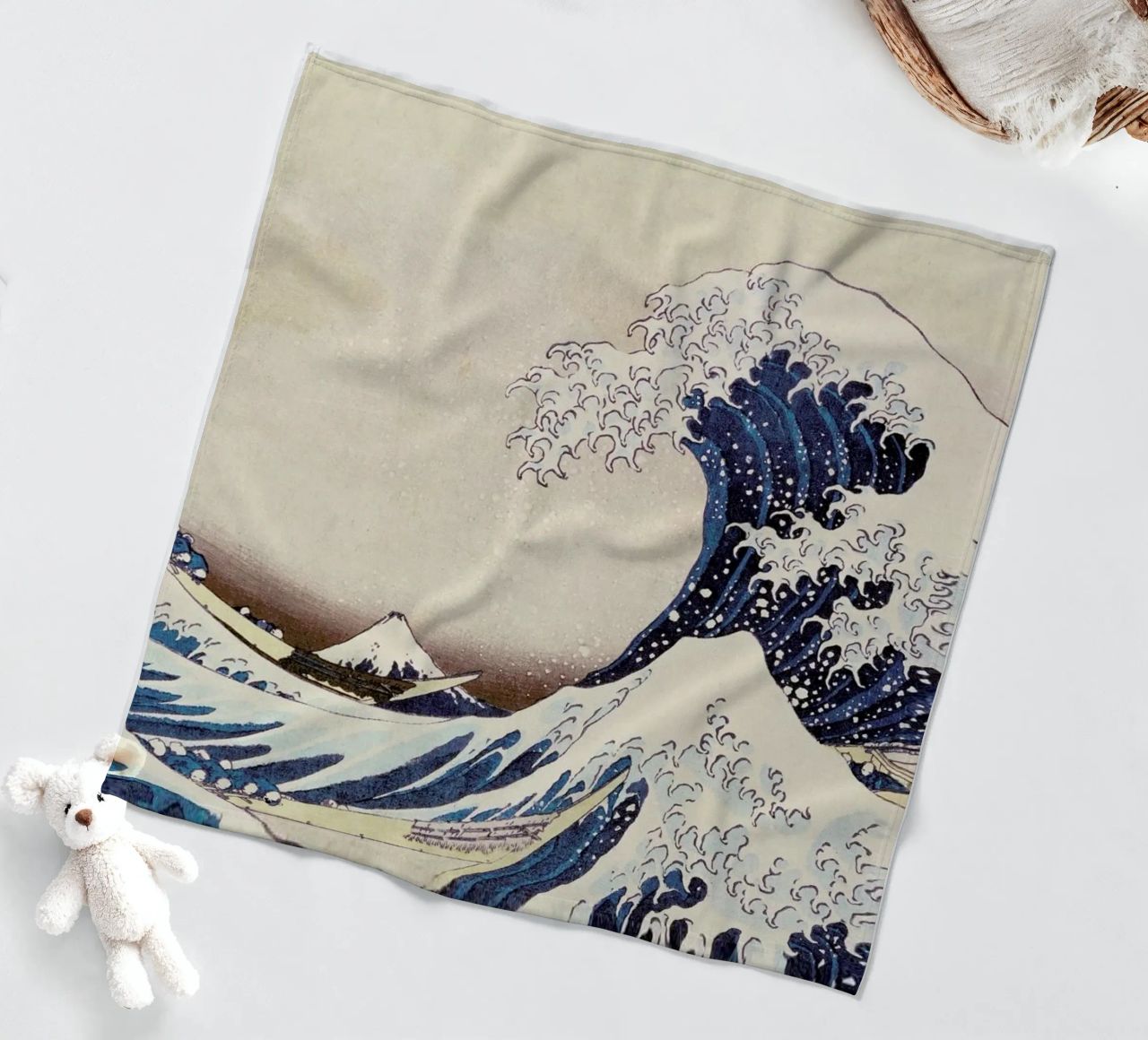 Hokusai - The Great Wave off Kanagawa fleece blanket by ARTOTHEK