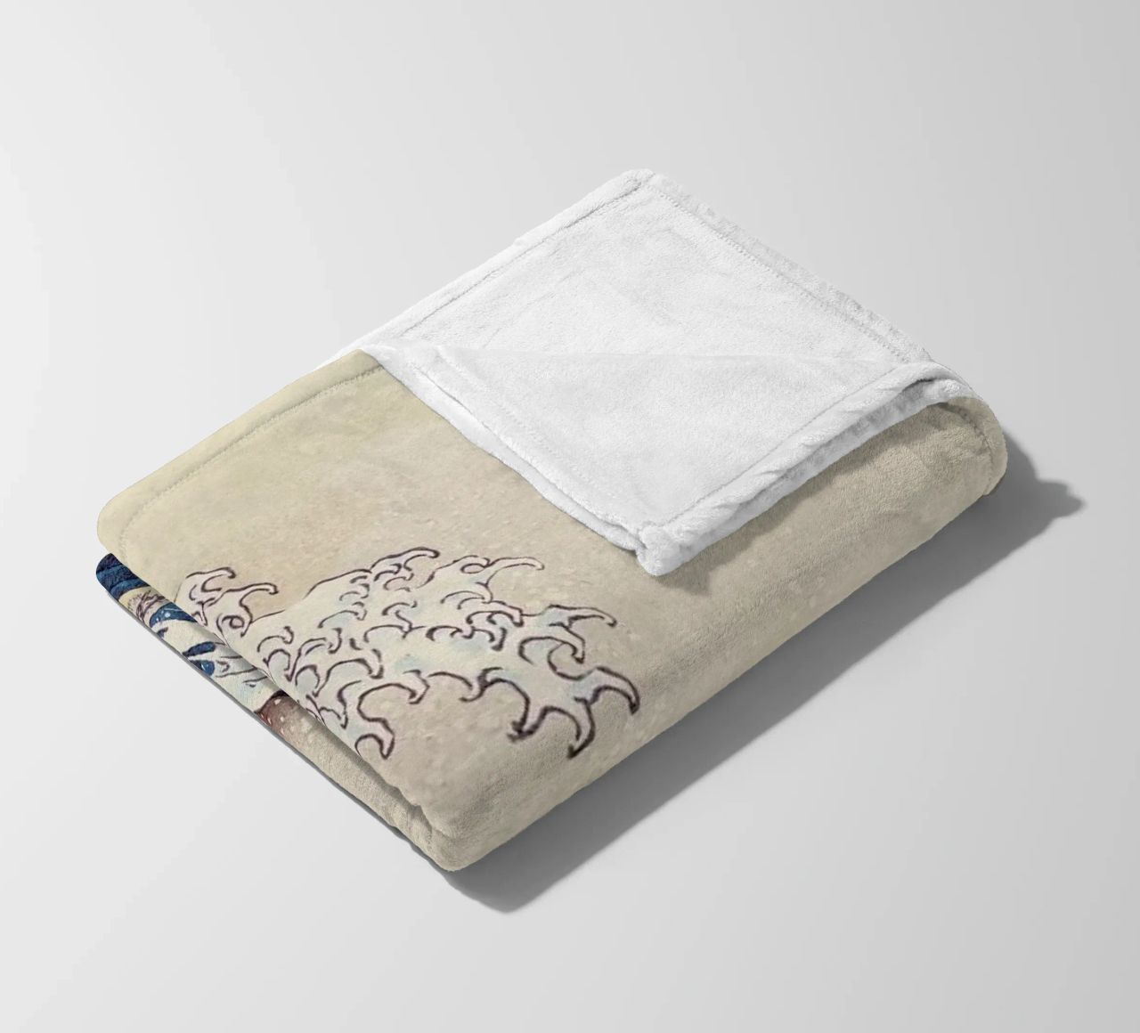Hokusai - The Great Wave off Kanagawa fleece blanket by ARTOTHEK