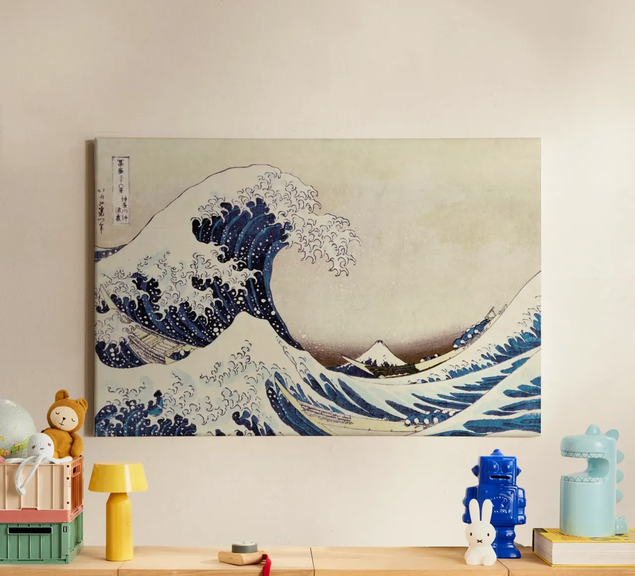 Hokusai - The Great Wave off Kanagawa tela con Cornice a cassetta da ARTOTHEK