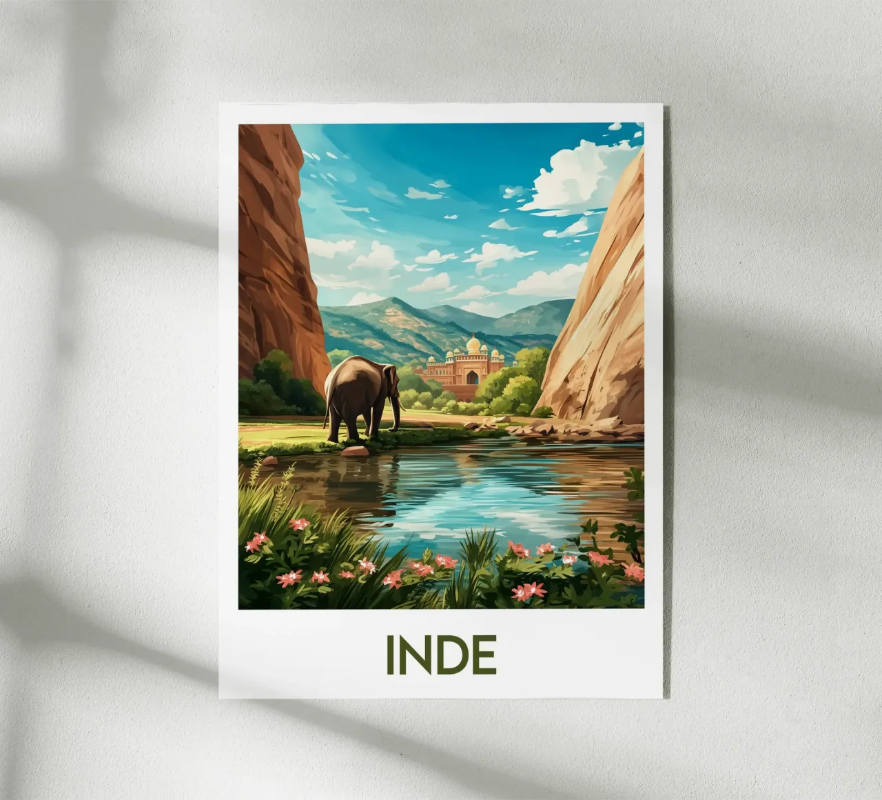 Affiche Inde plexiglass da Frame the World