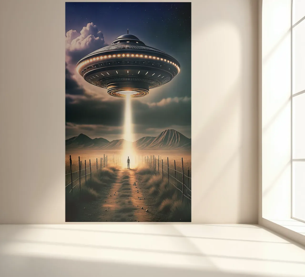 Mysterious UFO and Alien Art photo wallpaper by kembangross