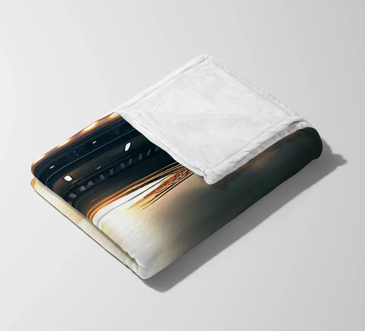 Mysterious UFO and Alien Art fleece blanket by kembangross