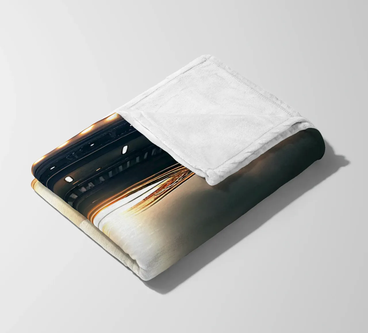 Mysterious UFO and Alien Art fleece blanket by kembangross