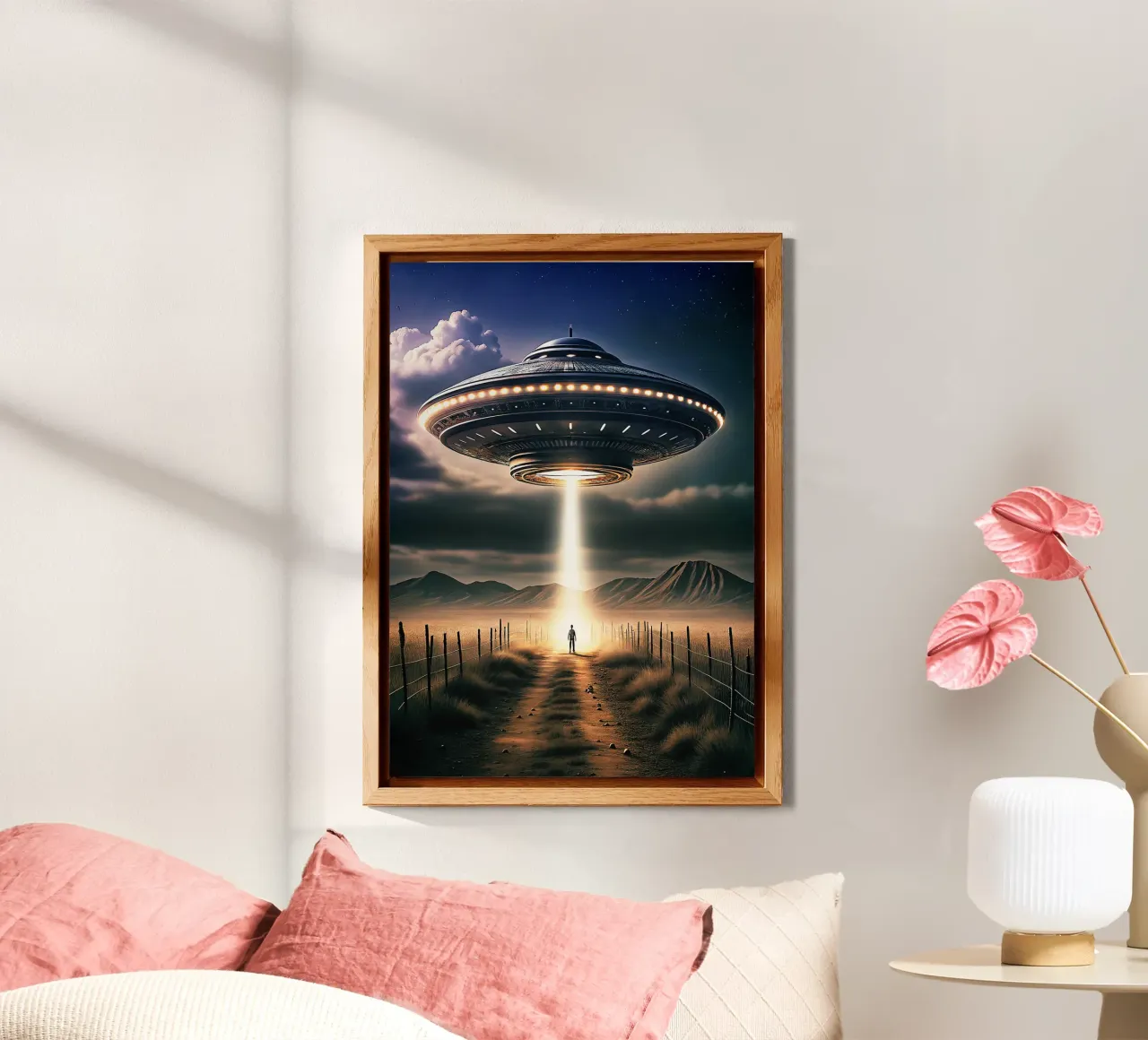 L'art mystérieux des ovnis et des extraterrestres alu dibond de kembangross