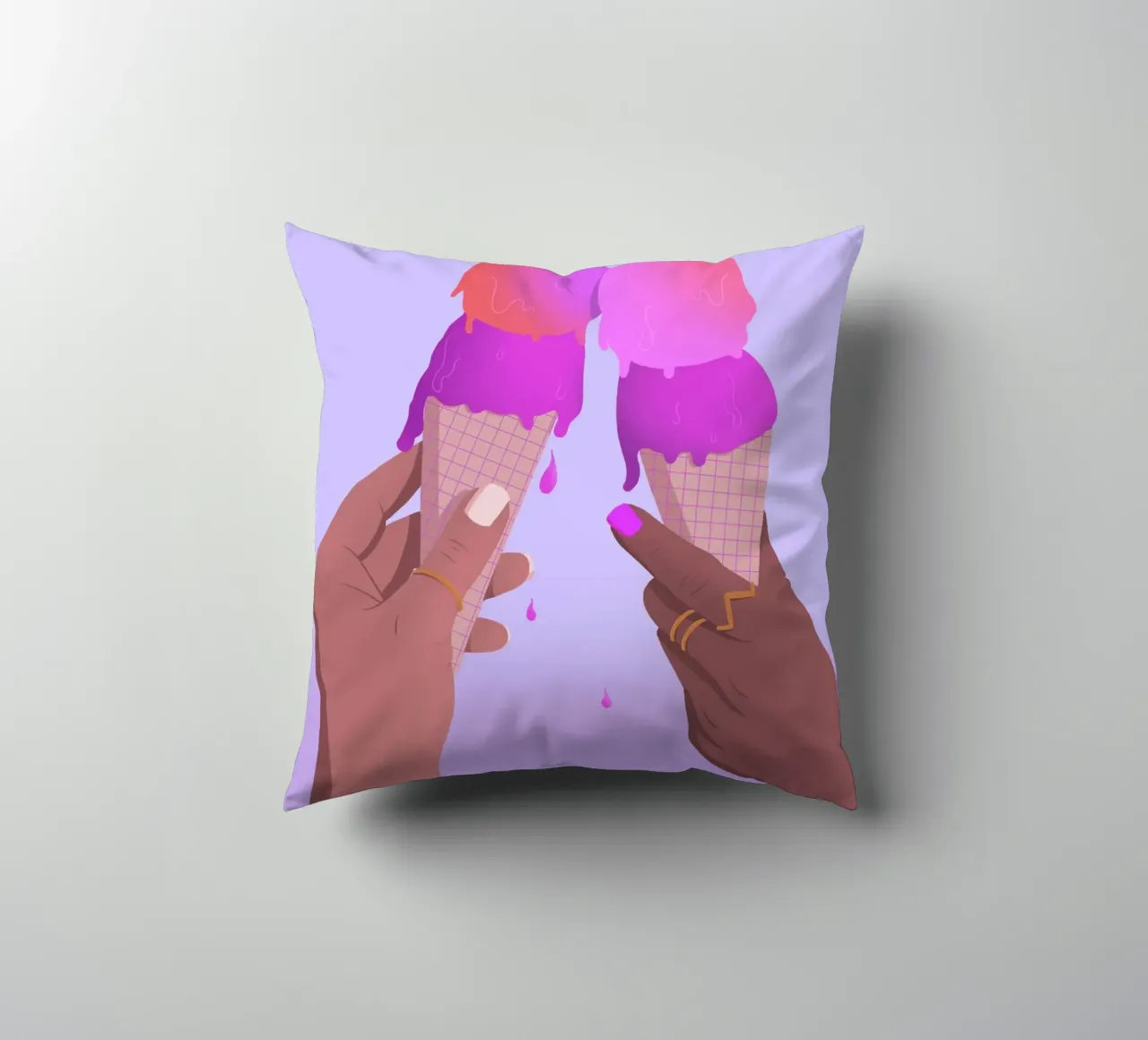 Ice ice baby! cuscino da Vronika Illustration & Artwork