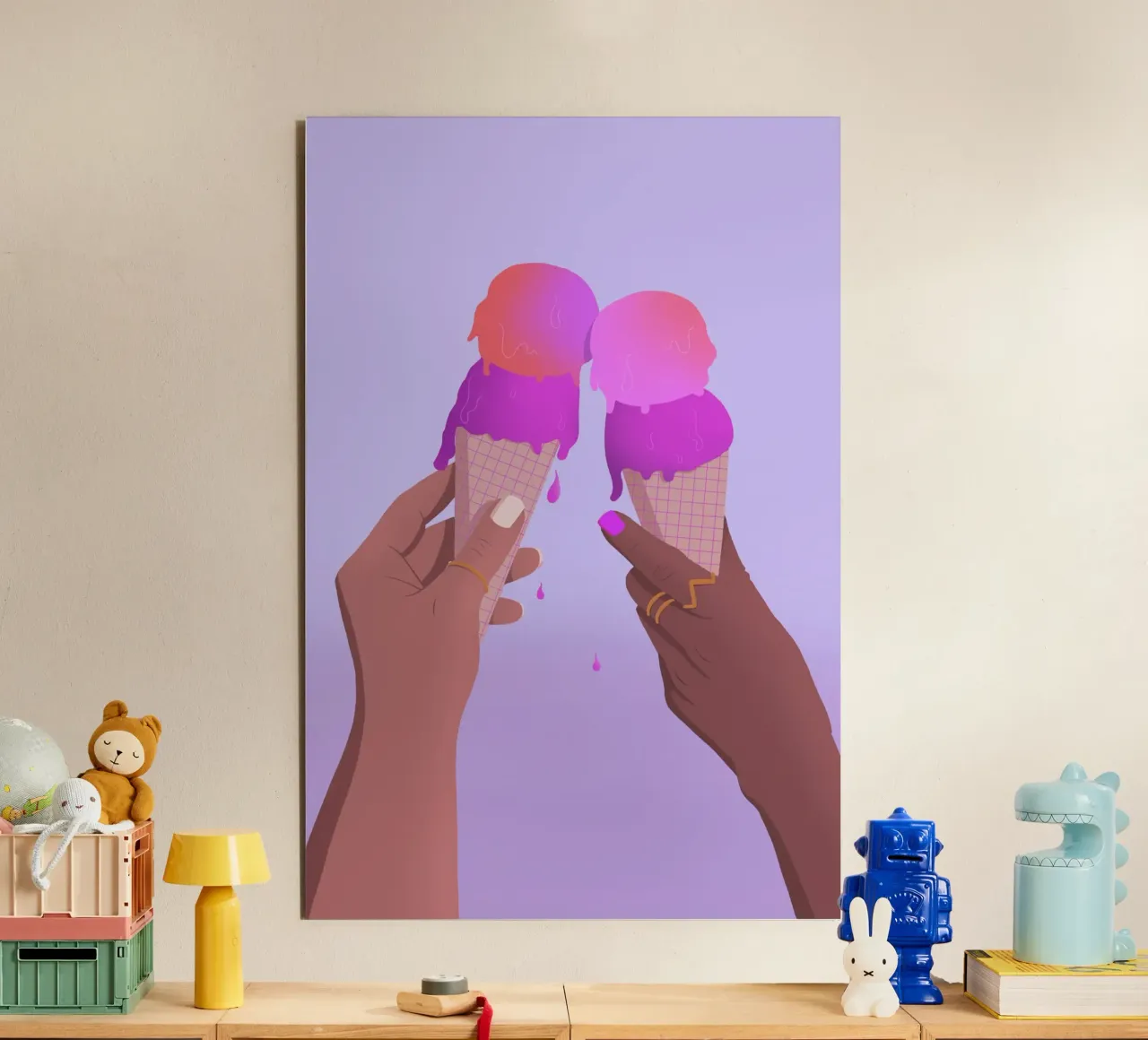 Ice ice baby! alluminio dibond da Vronika Illustration & Artwork