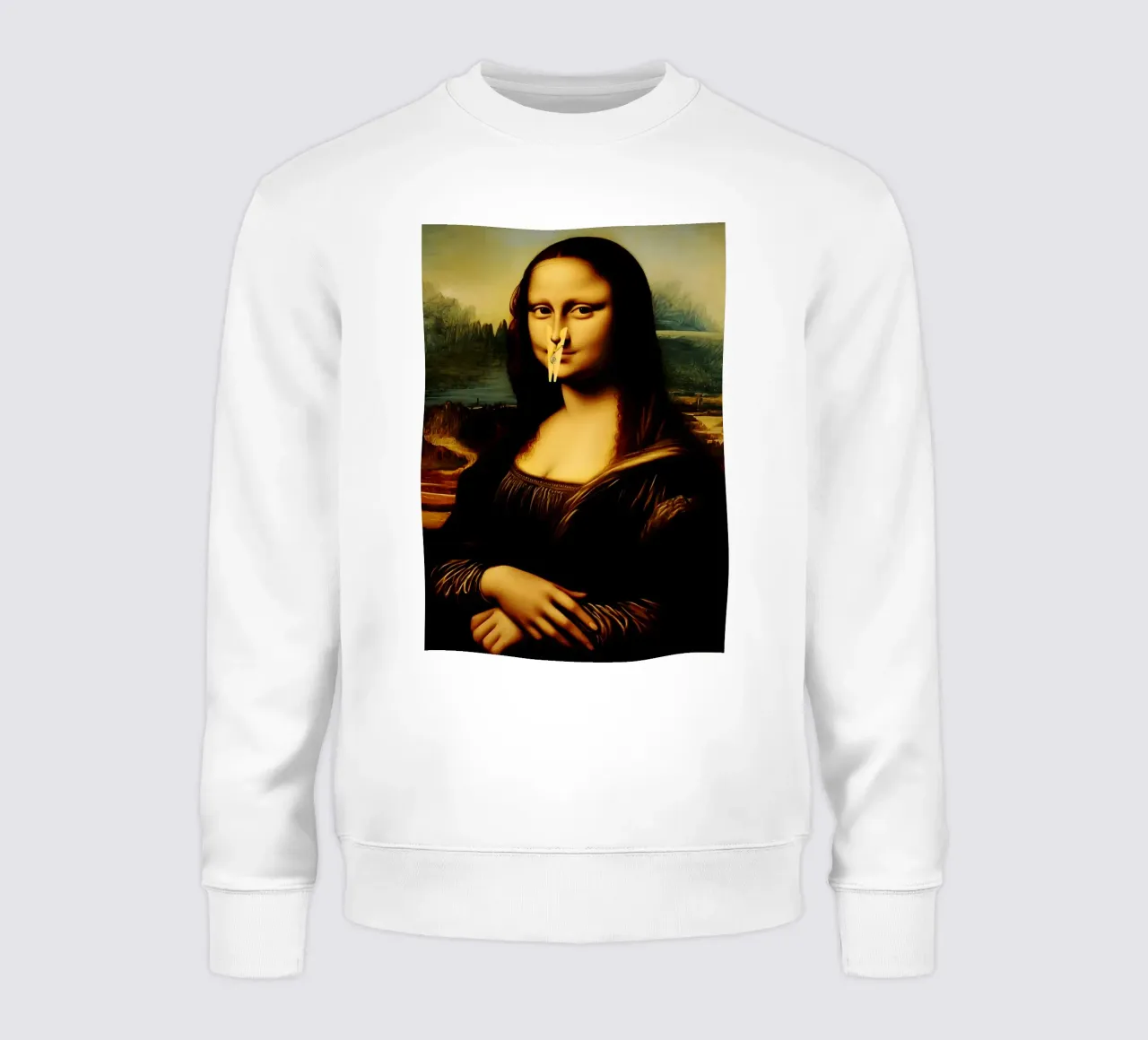 Parodia della Monna Lisa felpa da kembangross