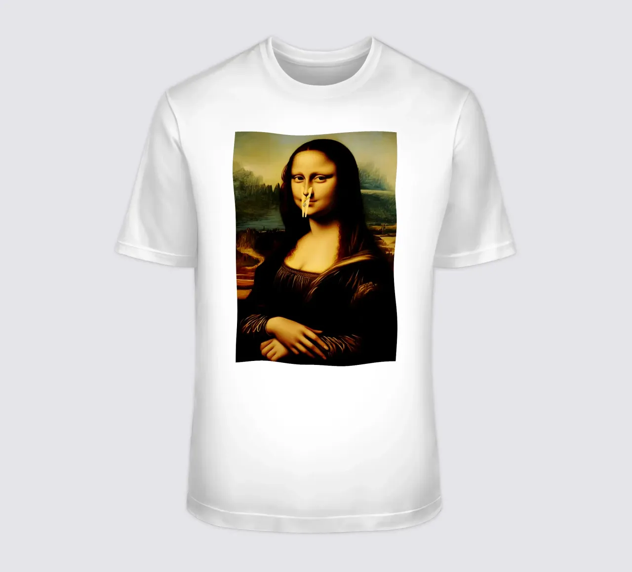 Parodia della Monna Lisa t-shirt da kembangross