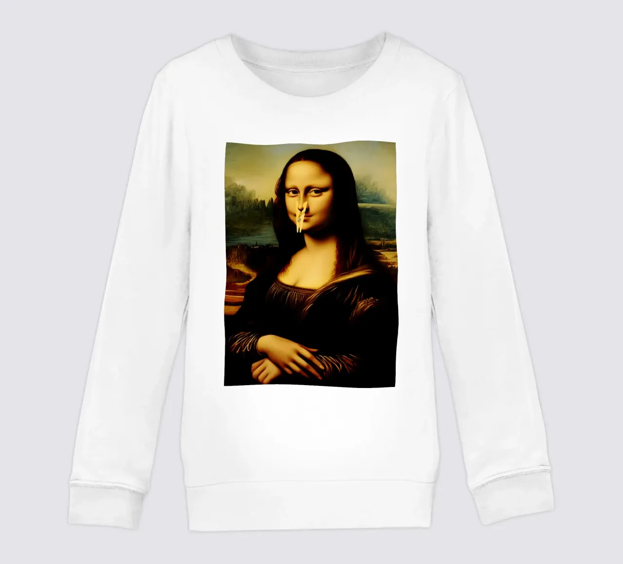 Parodia della Monna Lisa felpa bambino da kembangross