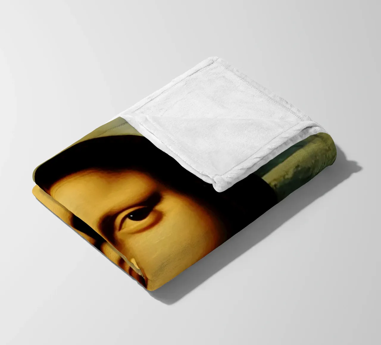 Mona Lisa parody fleece blanket by kembangross