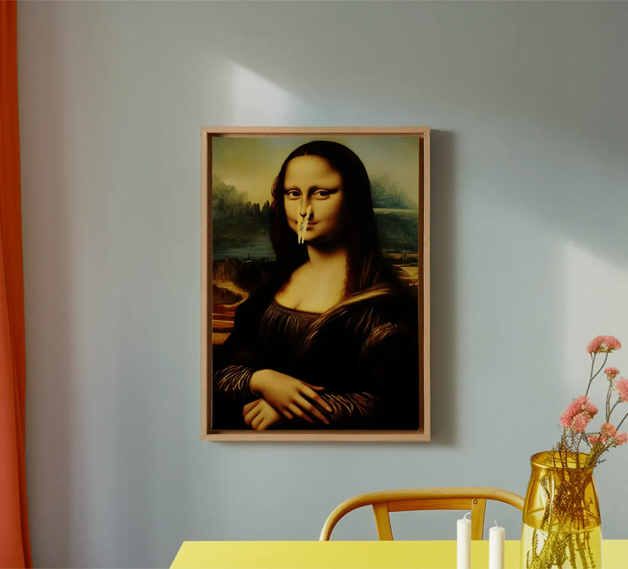 Parodia della Monna Lisa tela con Cornice a cassetta da kembangross