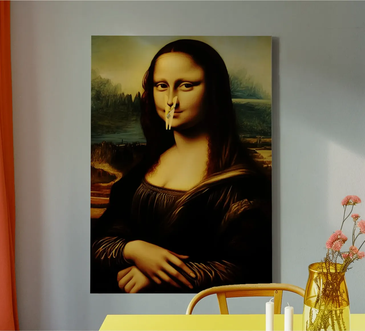 Parodia della Monna Lisa tela con Cornice a cassetta da kembangross