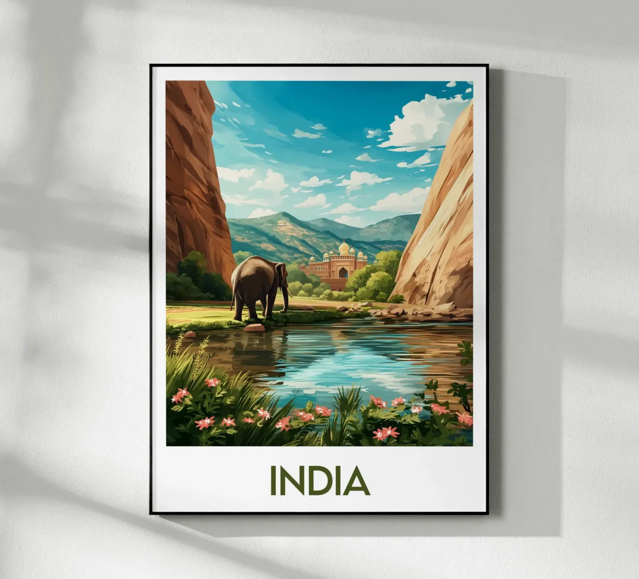 Affiche Inde plexiglass da Frame the World
