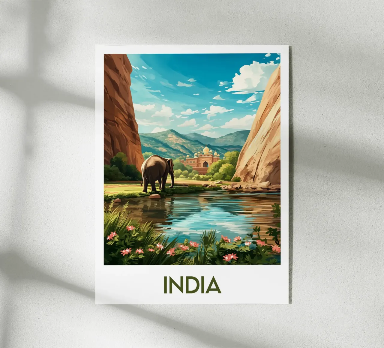 Affiche Inde plexiglass da Frame the World