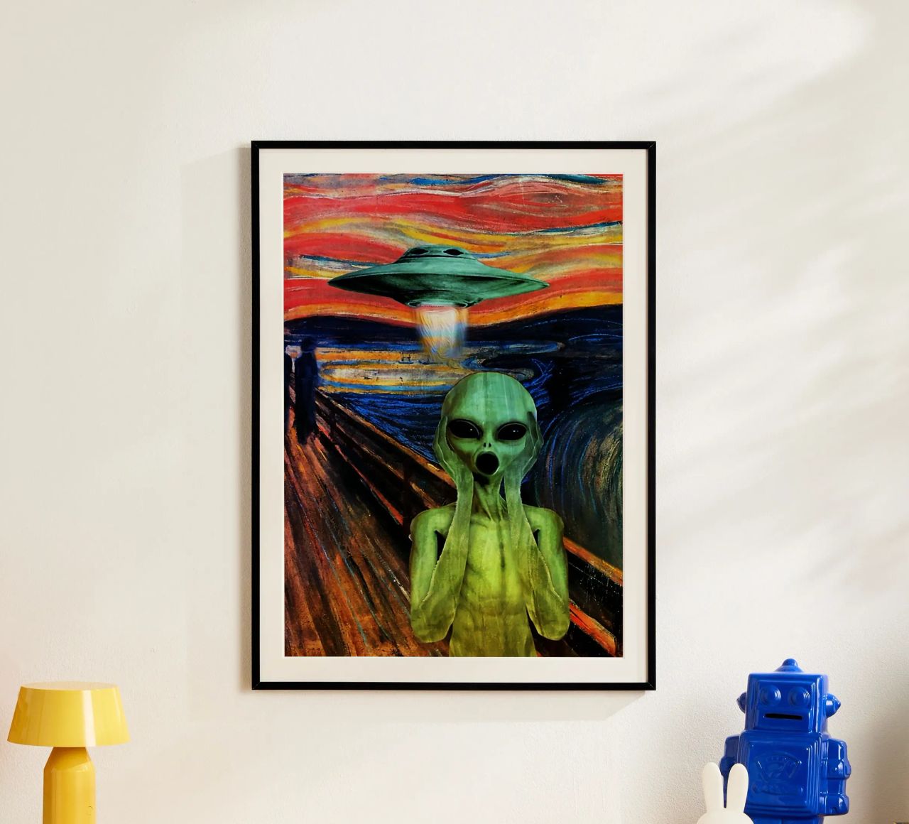 UFO Alien Screaming Art poster de kembangross