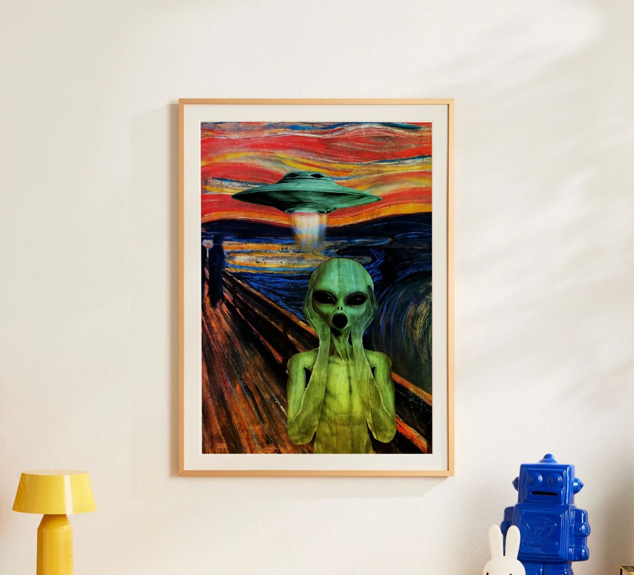 UFO Alien Screaming Art poster de kembangross