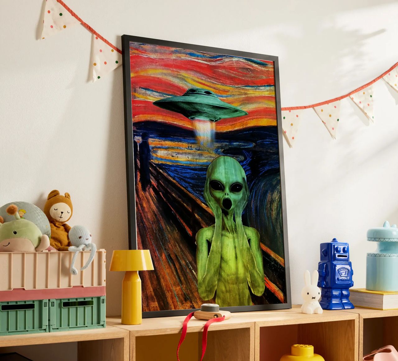 UFO Alien Screaming Art poster de kembangross