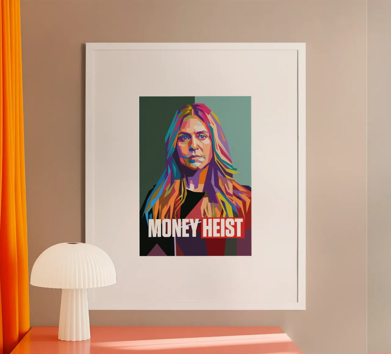 Money Heist artwork poster con telaio in plastica da Hantamrata