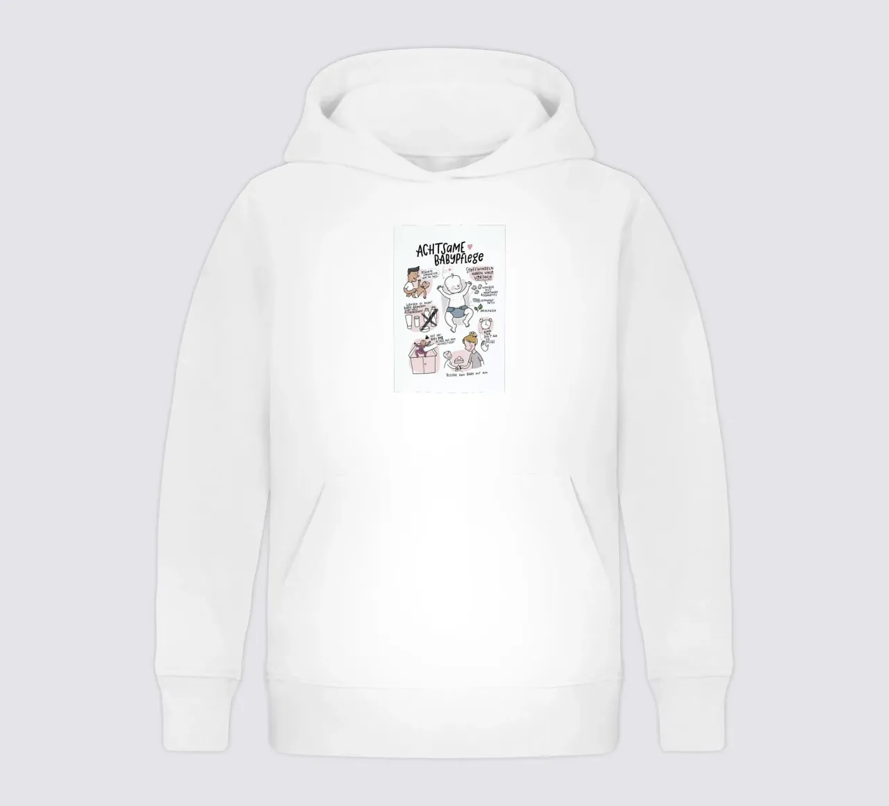 Babypflege felpa bambino con cappuccio da Geborgen Wachsen x JUNIQE