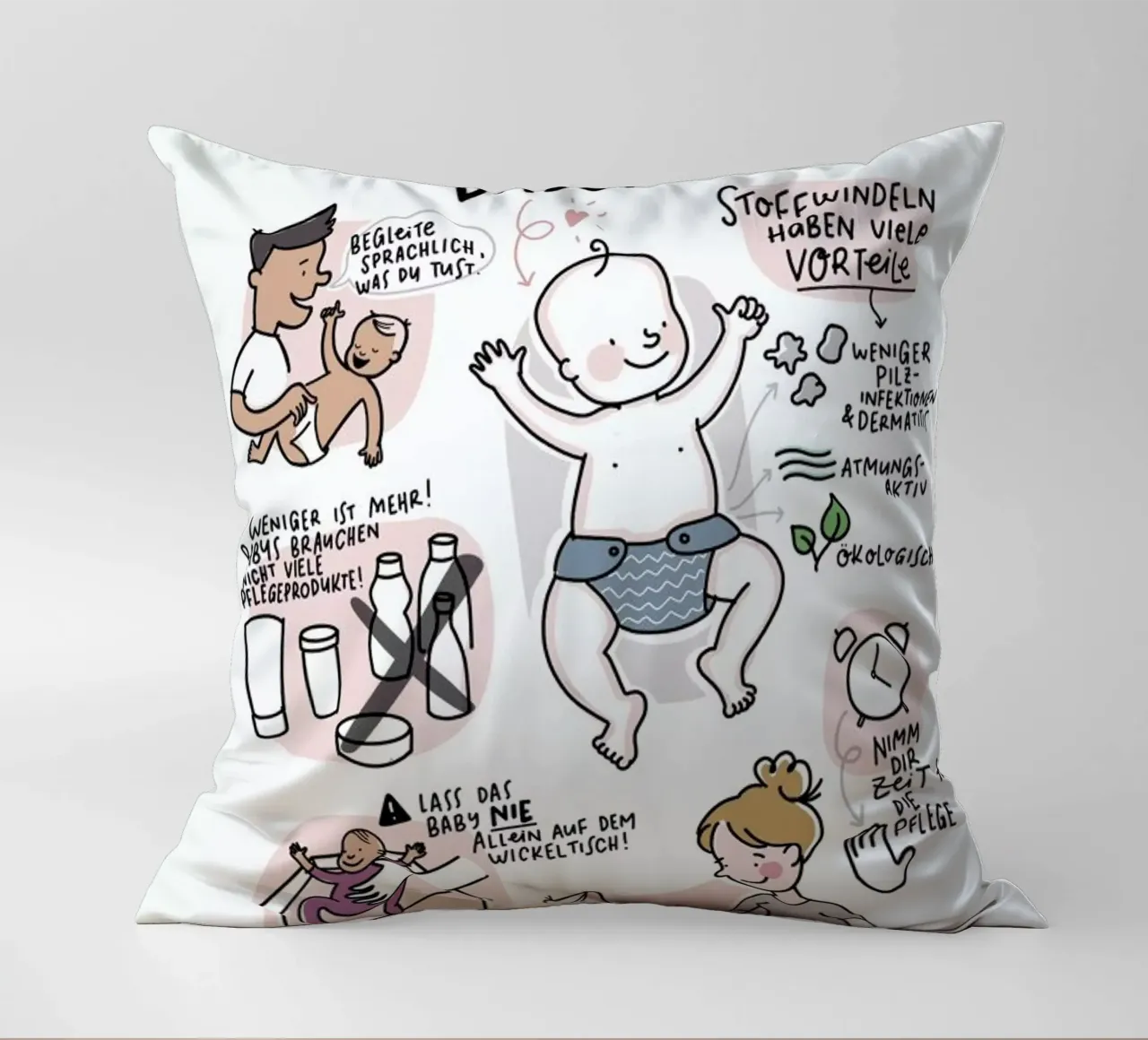 Babypflege cuscino da Geborgen Wachsen x JUNIQE